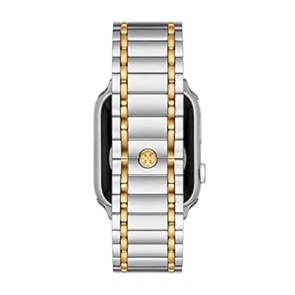 Tory Burch Miller Two-Tone Stainless Steel Link Bracelet Apple Watch Band NWT - Picture 3 of 10